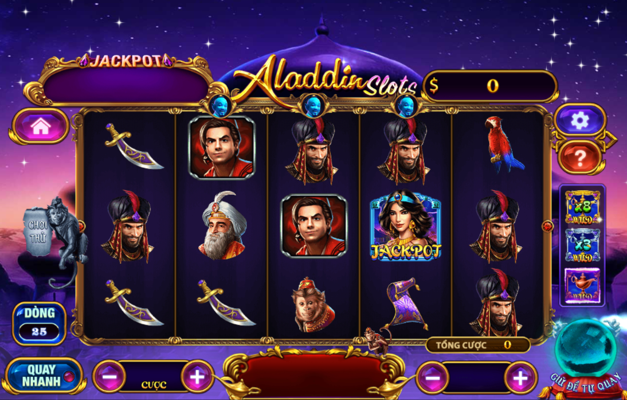 Giao diện game vô cùng đẹp mắt